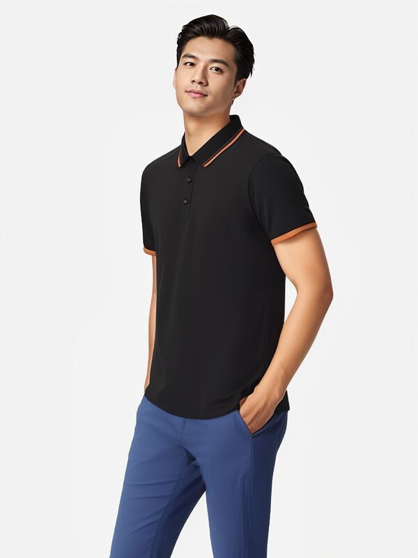 カスタムプリント昇華ポロシャツ メンズ ゴルフポロシャツ 会社ユニフォーム ポロシャツ