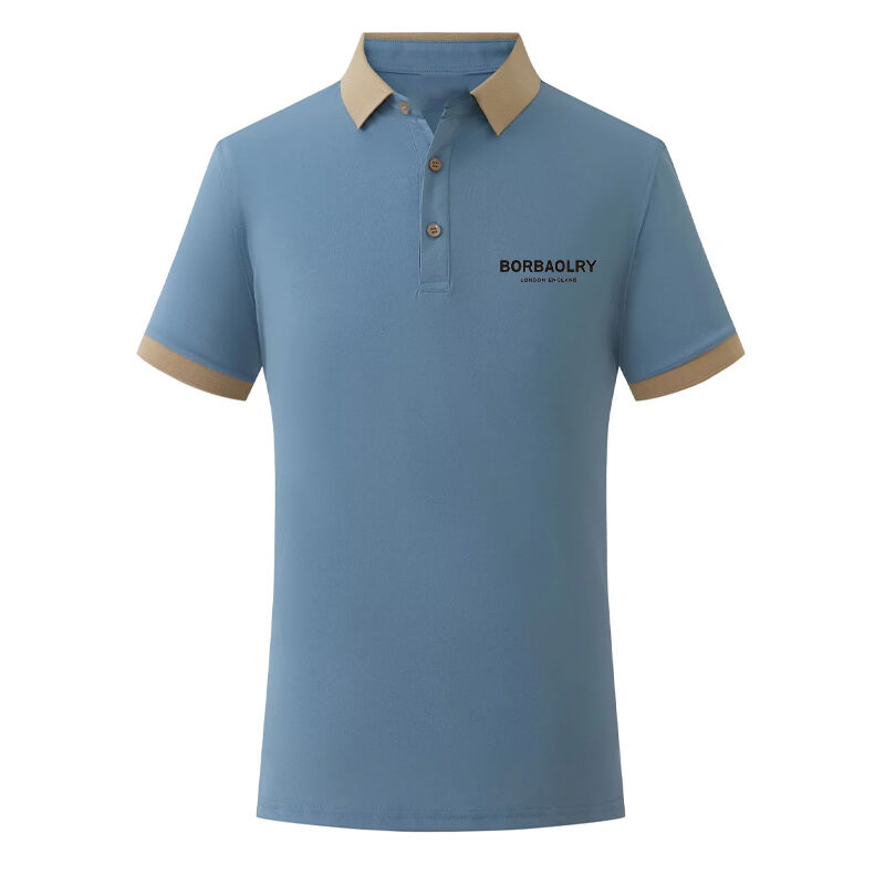 卸売 新春と夏 200グラム 人気 ゴルフ服 アシオン ロール ネック 短袖 ポロ