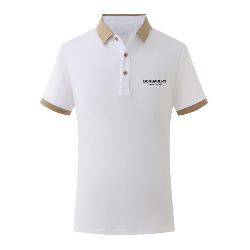 卸売 新春と夏 200グラム 人気 ゴルフ服 アシオン ロール ネック 短袖 ポロ