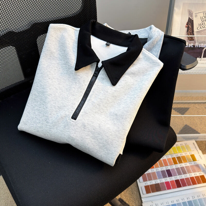 高品質卸売メンズ衣料 オーバーサイズジッパーシャツ メーカー ブランク半袖シャツ メンズ